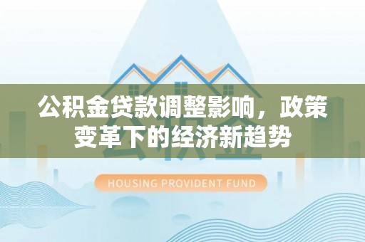 南沙公积金贷款调整影响，政策变革下的经济新趋势