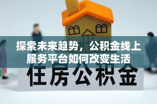 南沙探索未来趋势，公积金线上服务平台如何改变生活