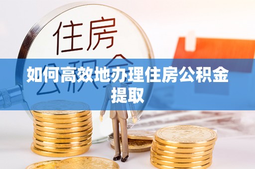 南沙如何高效地办理住房公积金提取