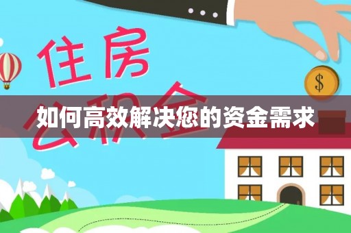 南沙如何高效解决您的资金需求